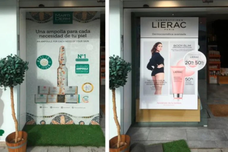 Vinilo microperforado farmacias