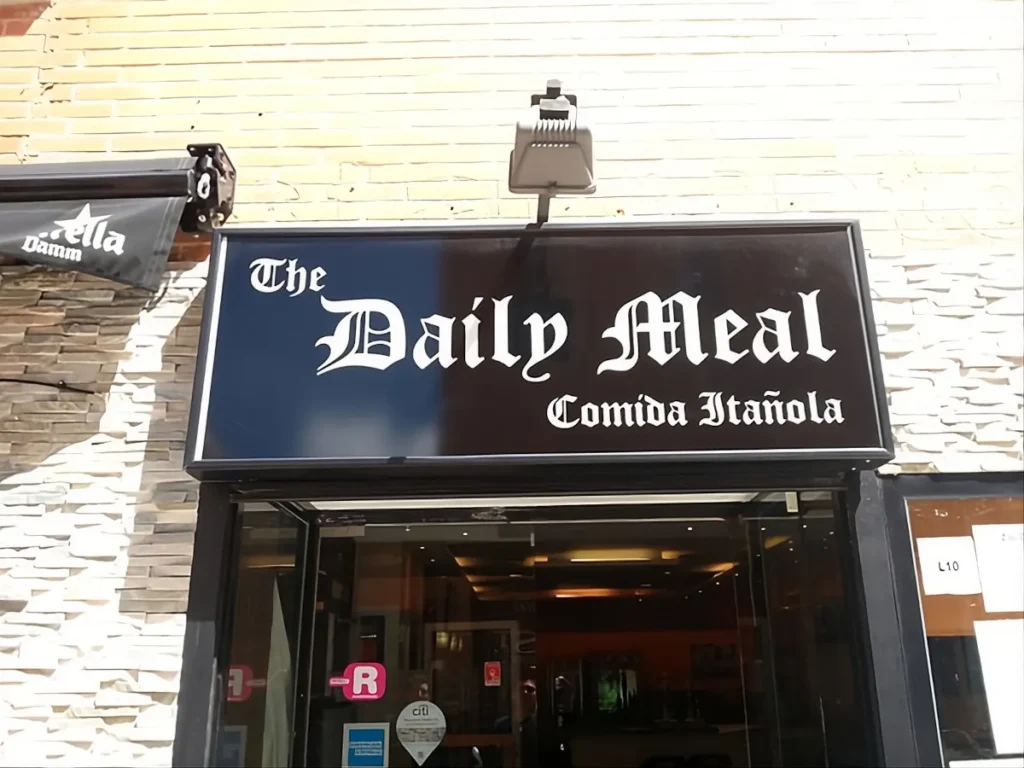Rotulación de bares y restaurantes