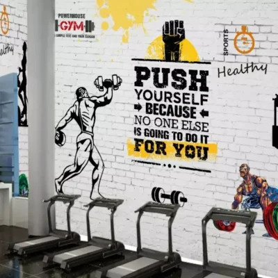 Vinilos y pegatinas decorativas que motivan en espacios fitness