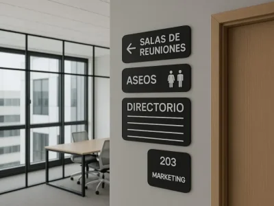 Señalética corporativa en Madrid