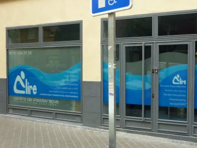 Vinilos para centros de fisioterapia