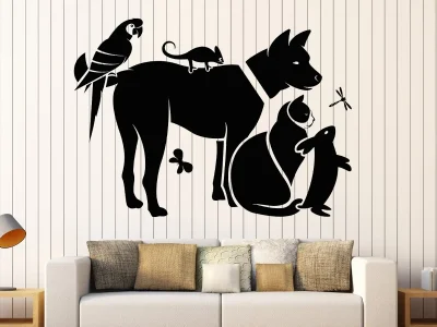Vinilos con motivos de animales