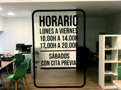 Vinilos informativos de inmobiliaria