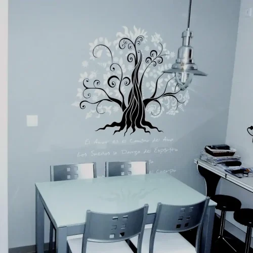 Rotulación en vinilo de pared de vivienda